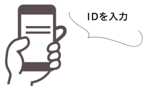 スマホにIDを入力